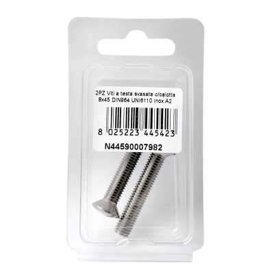 DIN 964 UNI 6110 A2 Stainless Steel Screws flare ball-head 8x45mm 2Pcs N44590007982