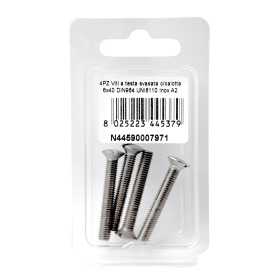 Viti a testa svasata con calotta DIN 964 UNI 6110 Inox A2 6x40mm 4Pz N44590007971