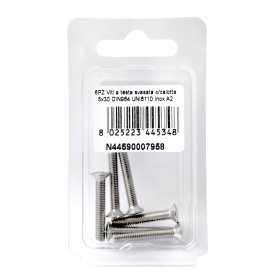 Viti a testa svasata con calotta DIN 964 UNI 6110 Inox A2 5x30mm 6Pz N44590007958