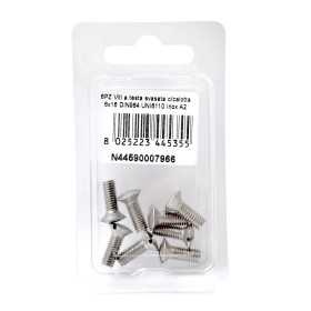 Viti a testa svasata con calotta DIN 964 UNI 6110 Inox A2 6x16mm 8Pz N44590007966