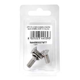 Viti a testa svasata con calotta DIN 964 UNI 6110 Inox A2 8x20mm 4Pz N44590007977