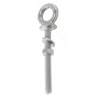 Golfare maschio a vite Inox con perno e occhio 10x100mm N61542100116-0%