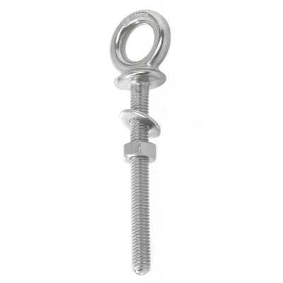 Golfare maschio a vite Inox con perno e occhio 8x100mm N61542100115-0%