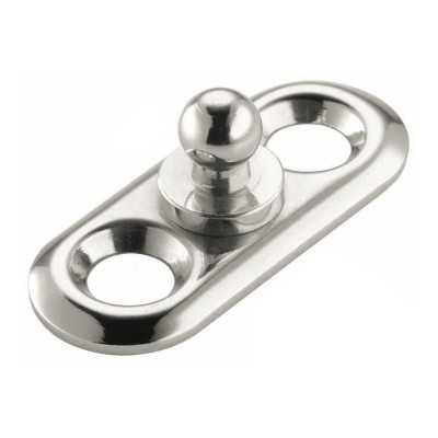 Bottone maschio a piastrina Loxx/Tenax in ottone cromato Testa bassa N20543002723-5%