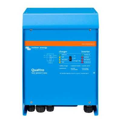 Victron Quattro 12/3000/120-50-50 Inverter 12V 3000W con caricabatterie 12V 120A UF69355D-25%