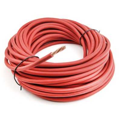 H07V-K Red 16mmq Ø8mm Flexible battery cable Sold by the metre N50824001100