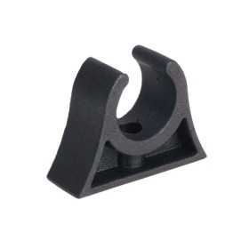 Tube clip black 19/20mm for holding poles boat awnings oars OS3435819