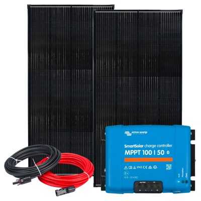 Kit Barca Camper 12V 480W con Regolatore SmartSolar MPPT 50A + Kit Cavi N151030200263