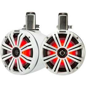 Kicker KMTC8W Coppia Altoparlanti Coassiali a torretta LED RGB 8" 300W Bianco IDKMTC8W-10%