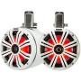 Kicker KMTC8W Coppia Altoparlanti Coassiali a torretta LED RGB 8" 300W Bianco IDKMTC8W-10%