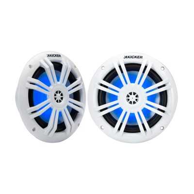 Kicker KM604W/L Coppia Altoparlanti Coassiali LED 6.5" 150W 4Ohm 90dB IDKM604WL-10%