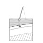Chromed brass adjustable rod holder Ø40x350mm MT0800031