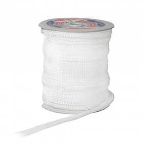 Treccia Piattina in PP a 32 fusi 5,6x25mm Bianco Ø18 Venduta al metro N10502806702-30%