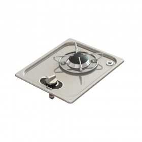 Recess-fit stainless steel cooktop 1 burner 1750W 305x245mm recess OS5010243