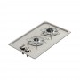 Piano cottura ad incasso inox 2 fuochi 1750+1000W incasso 305x508mm OS5010245-28%