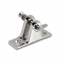Supporto Tendalino a forcella inclinata Inox con perno sfiabile per tubi Ø20mm-5%