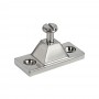Stainless steel Bulkhead mount support AISI316 49x22x5mm N120412028005