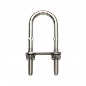 Cavallotto ad U inox 100mm Filettato Ø8xh60mm Interasse 35mm N61842700272-5%
