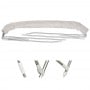 White High Folding 3 Bow Bimini 200/210xh140cm D180cm OS4690943