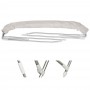 Tendalino Pieghevole Bianco 3 Archi 185/195xh110cm P180cm OS4690822-18%