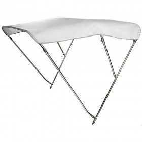 White 3-Arc foldable High AISI316 Bimini 185/195xh140cm D180cm OS4692003