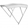 Tendalino Pieghevole Bianco 3 Archi Inox Alto 185/195xh140cm P180cm OS4692003-28%