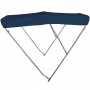Tendalino Pieghevole Blu Navy 3 Archi Inox Alto 245/255xh140cm P180cm OS4692016-28%