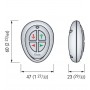 Quick RRC PW4+ Trasmettitore tascabile Eliche di manovra 4 canali 869MHz QPW4-25%