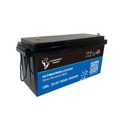Ultimatron LiFePO4 24V 100Ah UBL-24-100-PRO Batteria al Litio BMS Smart Bluetooth 2560Wh ULUBL24100
