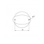 Fanale di fonda 360° alogeno 12V 10W 110mm Nero IPX6 N52025101700-10%