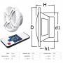 Coppia di casse bianche a due vie con LED RGB programmabili 6,25 2x50W OS2974703-18%