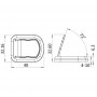 AISI 316 stainless steel retractable magnetic door stop h4-10mm OS3815580