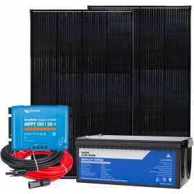 Kit Barca Camper 12V 300W + LiFePO4 200Ah + SmartSolar MPPT 100/30 + Kit Cavi 4mmq N151030200253