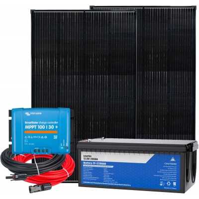 Kit Barca Camper 12V 300W + LiFePO4 200Ah + SmartSolar MPPT 100/30 + Kit Cavi 4mmq N151030200253