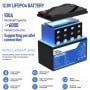 24V 2kW Photovoltaic Kit with 3kVa Inverter 2560Wh LiFePO4 Battery