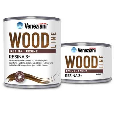 Veneziani WOOD Resina 3+ 7W6.721 A+B 1.5L .000 Protettivo per legno YM473COL512-31.69%