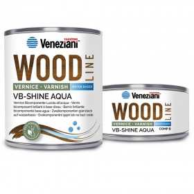 Veneziani WOOD VB-SHINE AQUA 7W6.322 1L Vernice lucida Bicomponente YM473COL525 a base acquosa-32.21%