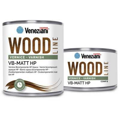 Veneziani WOOD VB-MATT HP 7W6.323 1.5L Vernice opaca bicomponente HP ad elevato grado di opacità e resistenza al graffio-33.22%