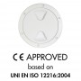 Screw-on inspection hatch D.145mm White N30211202033