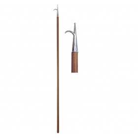 Mezzo marinaio fisso in legno 240/30 con gancio in ottone TRR0336240-10%