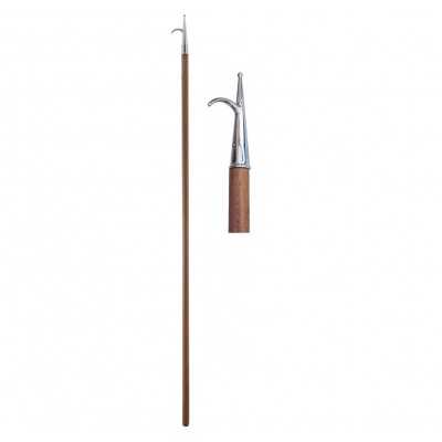 Mezzo marinaio fisso in legno 180/30 con gancio in ottone N30610611711-10%