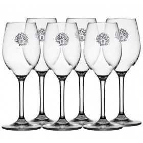 Calice da vino con decoro Living 75x186mm Set 6pz MT5801478-10%