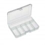 Transparent small parts box with 6 compartments 16x11x3cm N5100314063