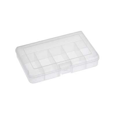Transparent small parts box with 6 compartments 16x11x3cm N5100314063