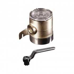 Chrome plated brass water filter Body 75x100mm Holes 3/4 inches OS1764903