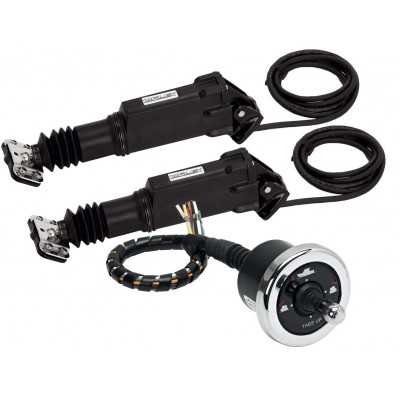 Uflex MTC 12CHLP Correttore D'assetto Set 2 attuatori AC 12VDC + 1 joystick basso profilo UF43044P-30%
