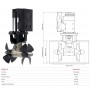 Quick BTQ 300-250 24V 10kW 250kgf Double Propeller DC Thruster