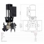 Quick BTQ 300-270 24V Elica di Manovra DC Doppia 12kW 270kgf