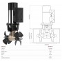 Quick BTQ 300-300 48V 15kW 300kgf Double Propeller DC Thruster