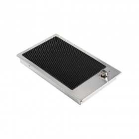 Barbecue elettrico inox con piano vetroceramica 220-240V 2500W 510x300mm OS5038102-28%